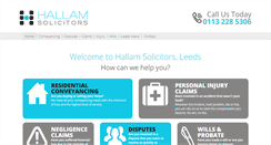 Desktop Screenshot of hallamsolicitors.co.uk