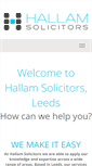 Mobile Screenshot of hallamsolicitors.co.uk
